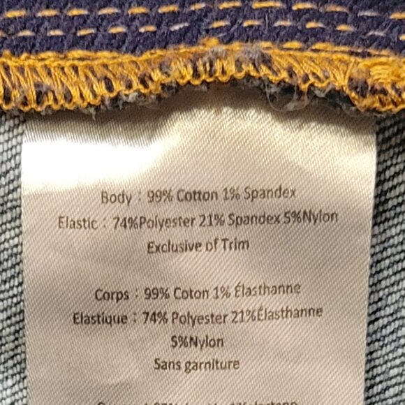 Indigo Blue Maternity Distressed Denim Bib Overalls Shortalls Size Large - Picture 10 of 11